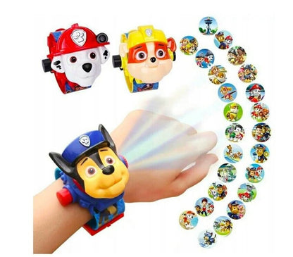 Pulkstenis Maršars Paw-patrol ar projektoru