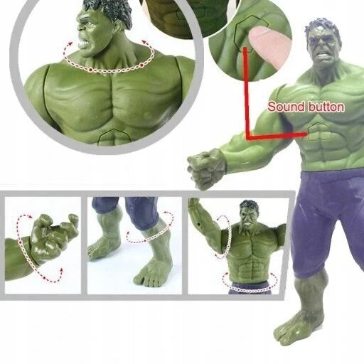 Avengers figūra Hulk, 30 cm, ar skaņas efektiem